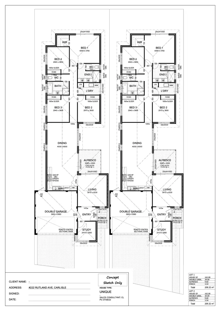 Floorplan of Homely land listing, LOT 1, 222 Rutland Avenue, Carlisle WA 6101