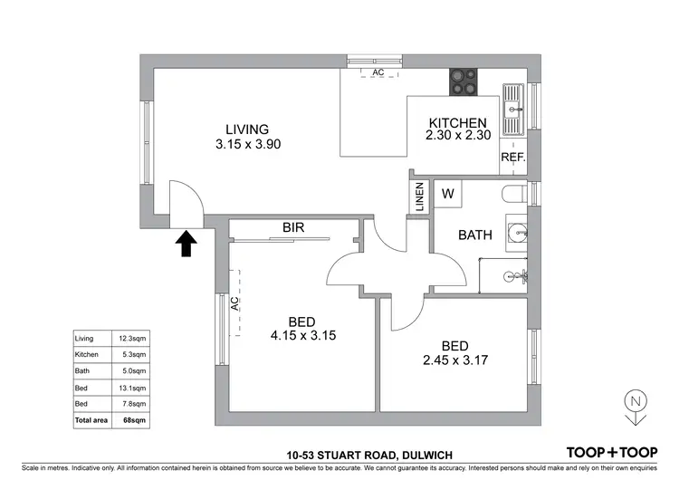 Floorplan of Homely unit listing, 10/53 Stuart Road, Dulwich SA 5065