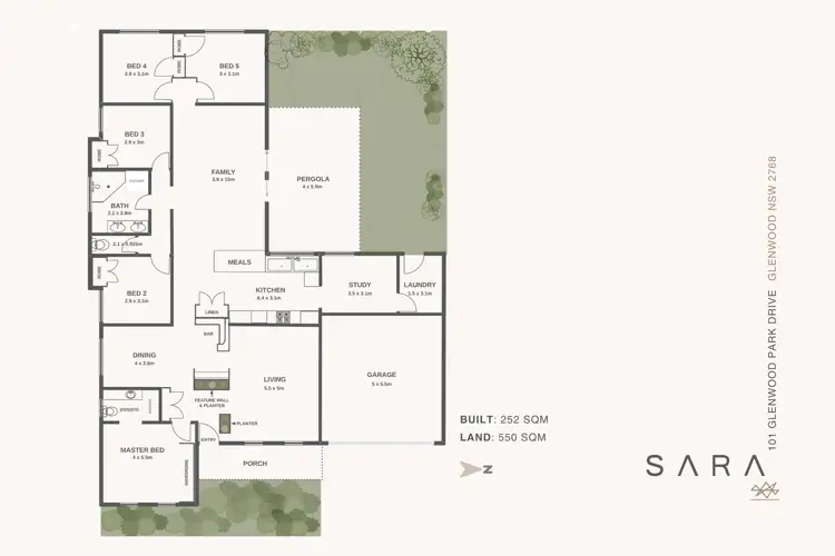 Floorplan of Homely house listing, 101 Glenwood Park Drive, Glenwood NSW 2768