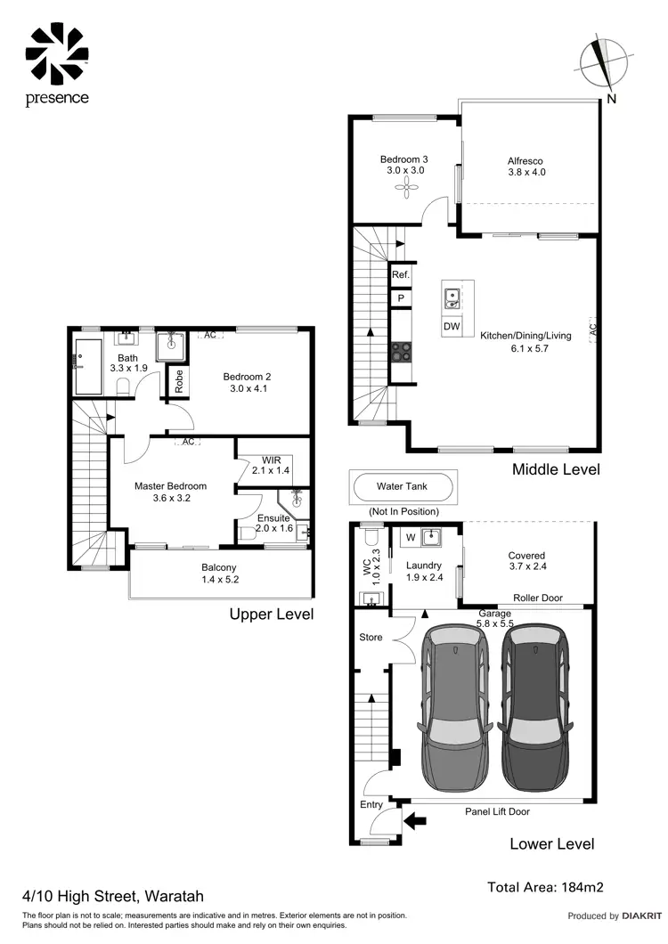 Floorplan of Homely townhouse listing, 4/10 High Street, Waratah NSW 2298