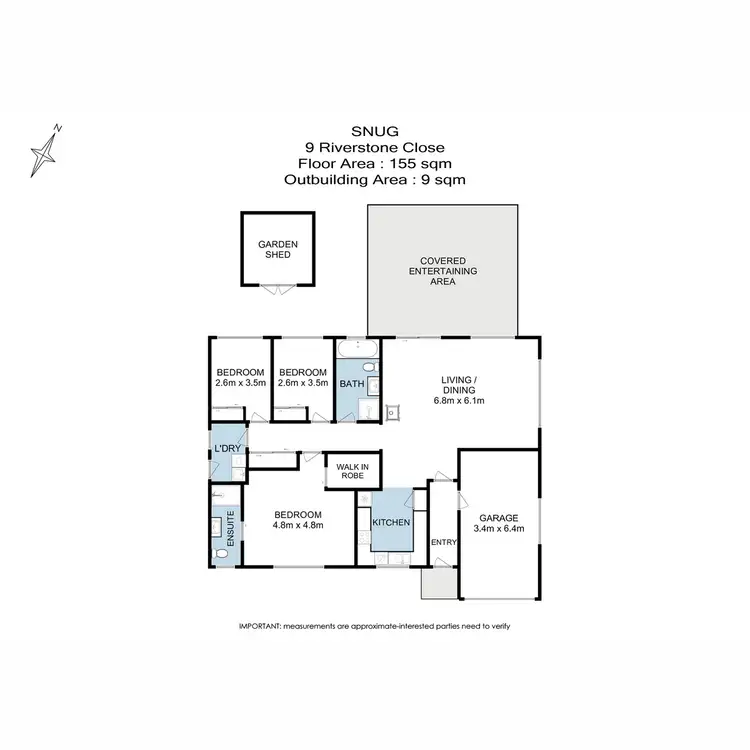 Floorplan of Homely house listing, 9 Riverstone Close, Snug TAS 7054