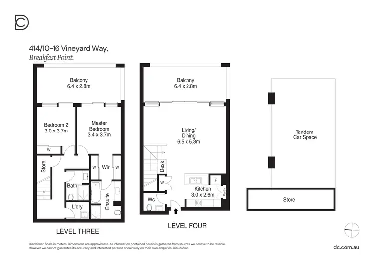 Floorplan of Homely apartment listing, 414/10-16 Vineyard Way, Breakfast Point NSW 2137