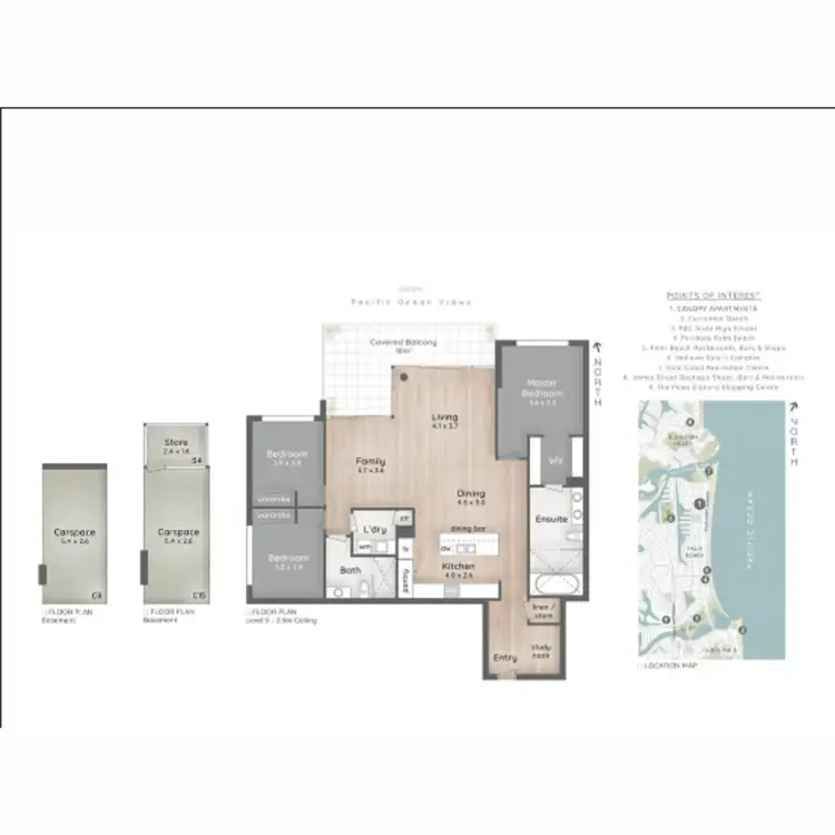 Floorplan of Homely apartment listing, 503/3-7 Twenty Fourth Avenue, Palm Beach QLD 4221