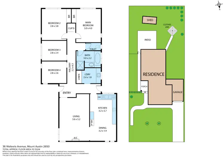 Floorplan of Homely house listing, 36 Walteela Avenue, Mount Austin NSW 2650