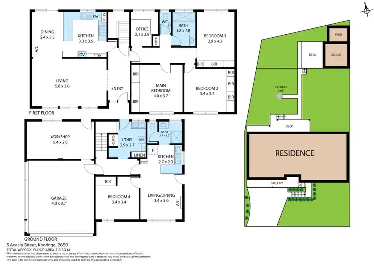 Floorplan of Homely house listing, 5 Acacia Street, Kooringal NSW 2650