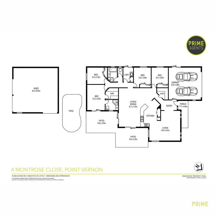 Floorplan of Homely house listing, 4 Montrose Close, Point Vernon QLD 4655