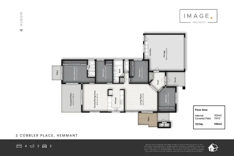 Floorplan of Homely house listing, 5 Cobbler Place, Hemmant QLD 4174