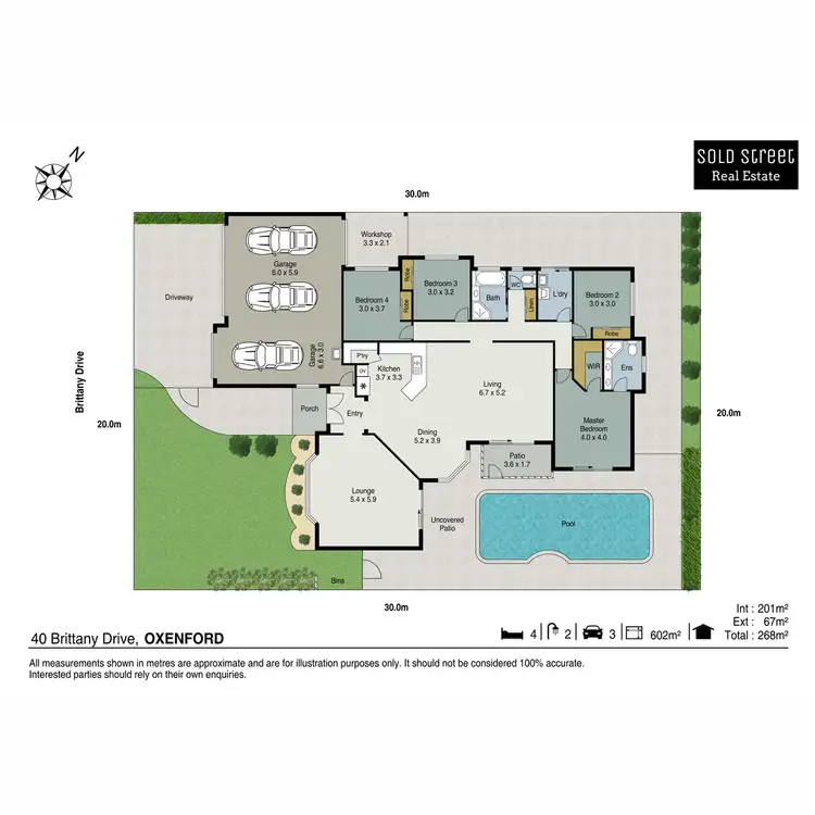 Floorplan of Homely house listing, 40 Brittany Drive, Oxenford QLD 4210