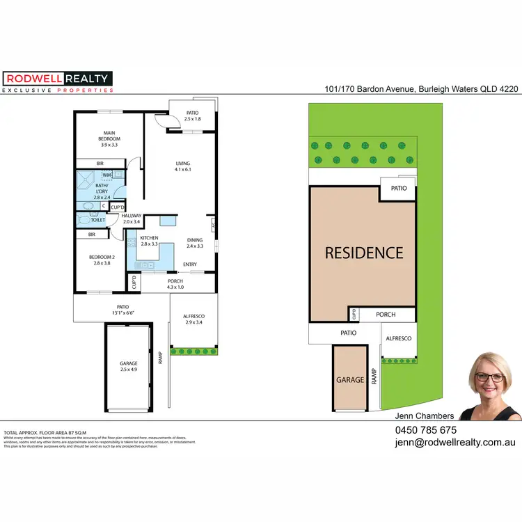 Floorplan of Homely villa listing, 101/170 Bardon Avenue, Burleigh Waters QLD 4220