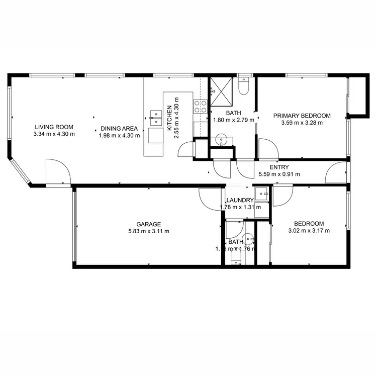 Floorplan of Homely unit listing, 3/128 Woongarra Street, Bundaberg West QLD 4670