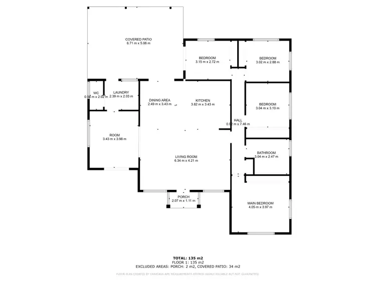 Floorplan of Homely house listing, 17 Caprice Street, Telina QLD 4680