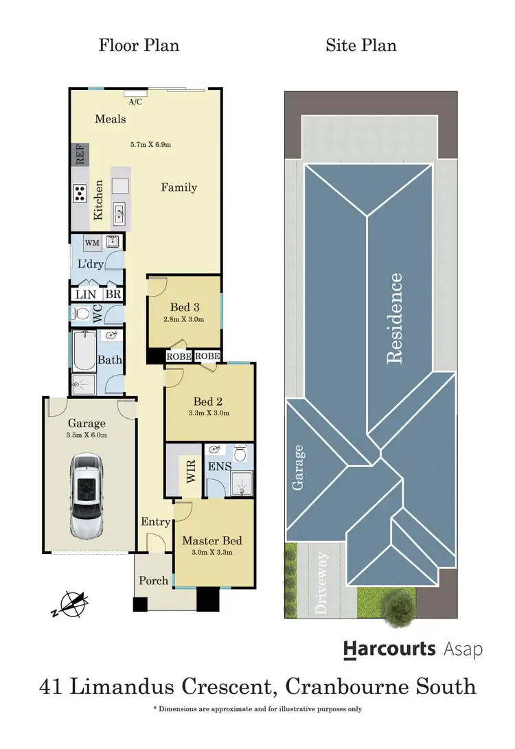 Floorplan of Homely house listing, 41 Limandus Crescent, Cranbourne South VIC 3977