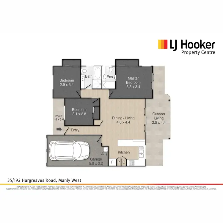 Floorplan of Homely unit listing, 35/192 Hargreaves Road, Manly West QLD 4179