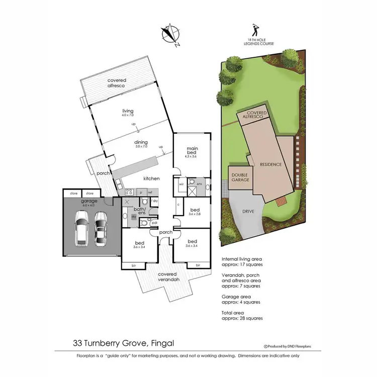 Floorplan of Homely house listing, 33 Turnberry Grove, Fingal VIC 3939