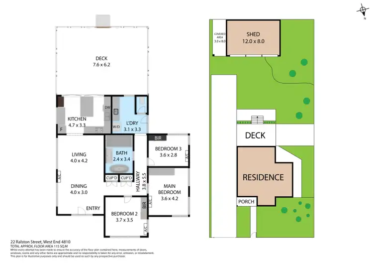 Floorplan of Homely house listing, 22 Ralston Street, West End QLD 4810