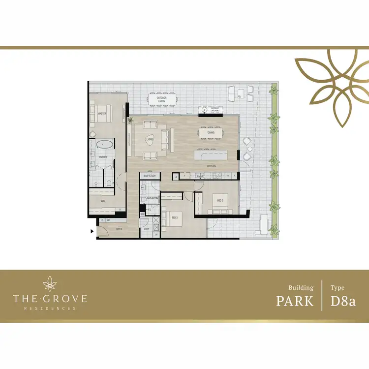 Floorplan of Homely apartment listing, 411/1 Airlie Street, Claremont WA 6010