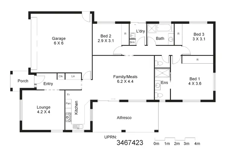Floorplan of Homely house listing, Address available on request