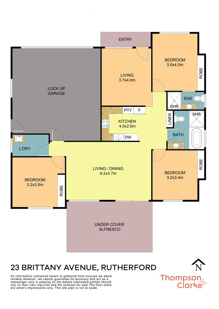 Floorplan of Homely house listing, 23 Brittany Avenue, Rutherford NSW 2320