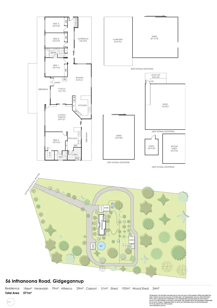 Floorplan of Homely rural property listing, 56 Inthanoona Road, Gidgegannup WA 6083