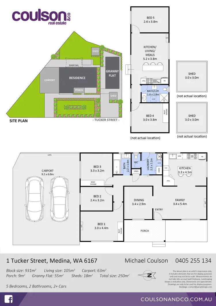 Floorplan of Homely house listing, 1 Tucker Street, Medina WA 6167