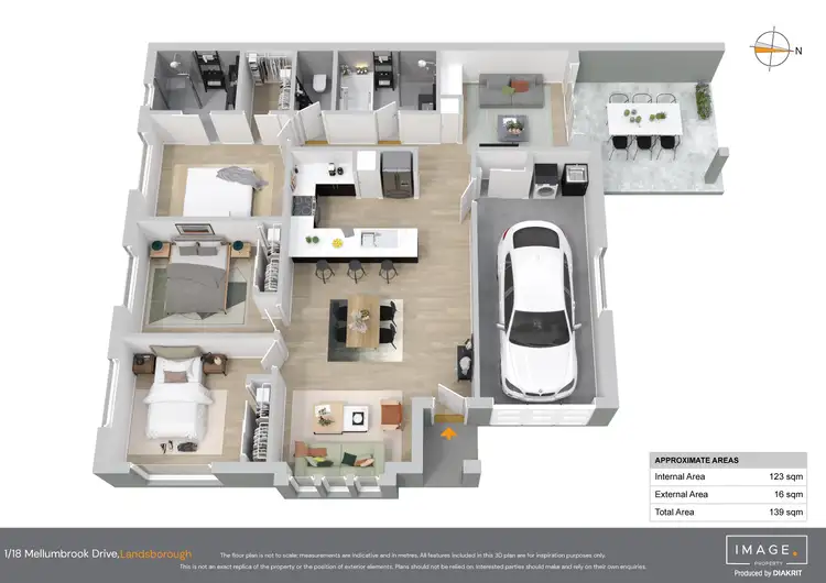 Floorplan of Homely house listing, 1/18 Mellumbrook Drive, Landsborough QLD 4550