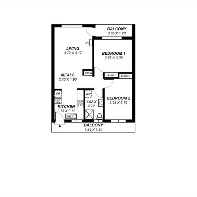 Floorplan of Homely unit listing, 7/42 Le Hunte Street, Wayville SA 5034