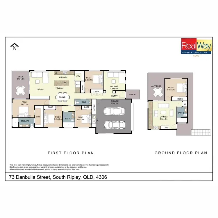 Floorplan of Homely house listing, 73 Danbulla Street, South Ripley QLD 4306