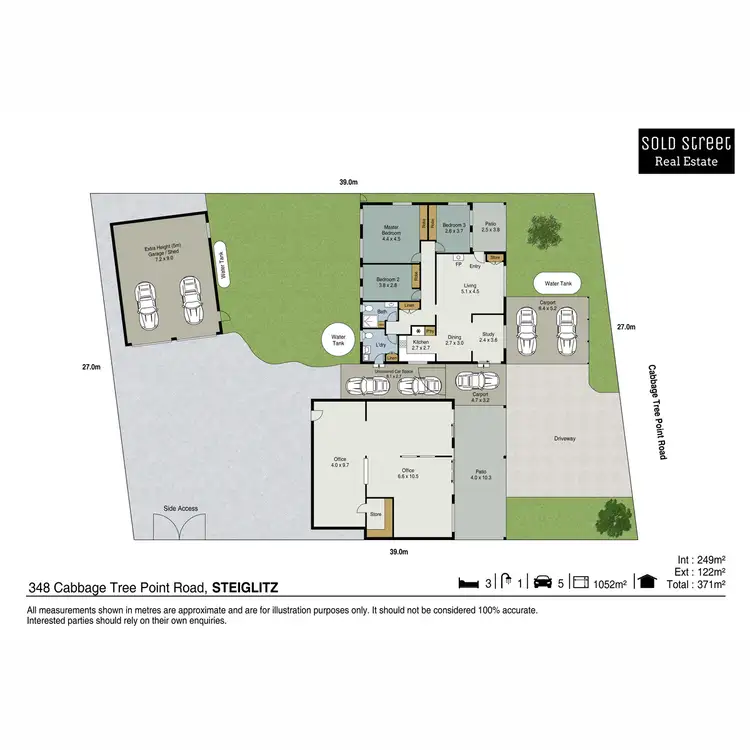 Floorplan of Homely house listing, 348 Cabbage Tree Point Road, Steiglitz QLD 4207