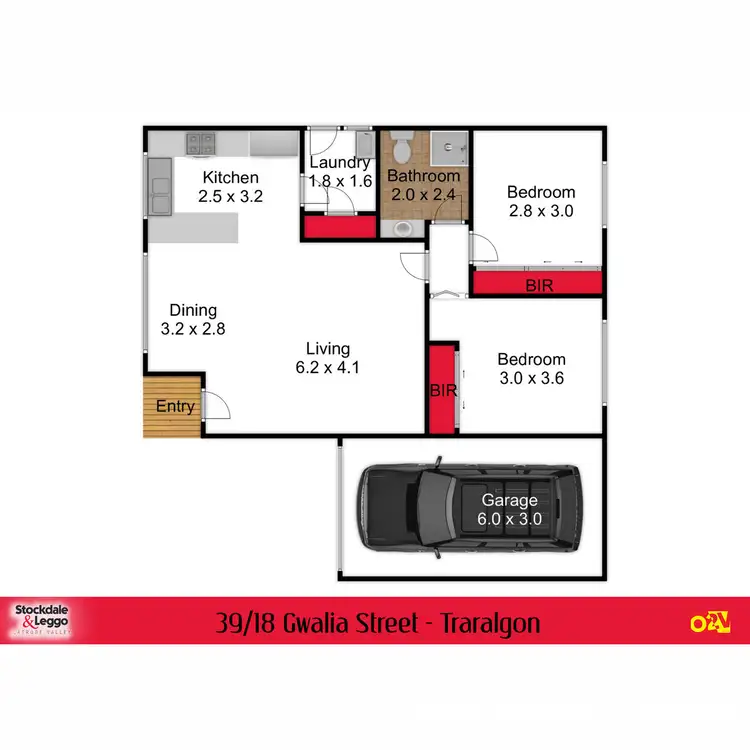 Floorplan of Homely unit listing, 39/18 Gwalia Street, Traralgon VIC 3844