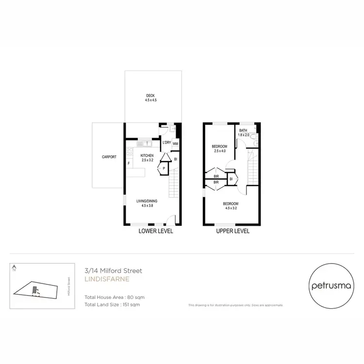 Floorplan of Homely unit listing, 3/14 Milford Street, Lindisfarne TAS 7015