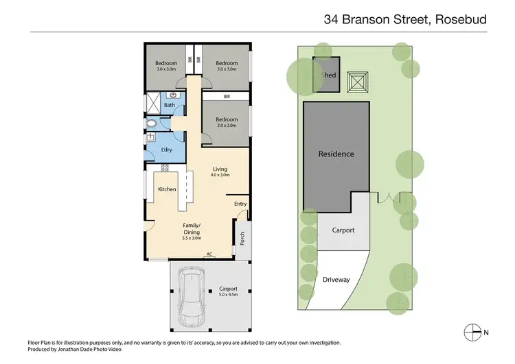 Floorplan of Homely house listing, 34 Branson Street, Rosebud VIC 3939