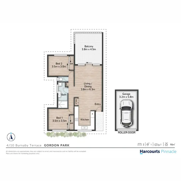 Floorplan of Homely unit listing, 4/10 Burnaby Terrace, Gordon Park QLD 4031