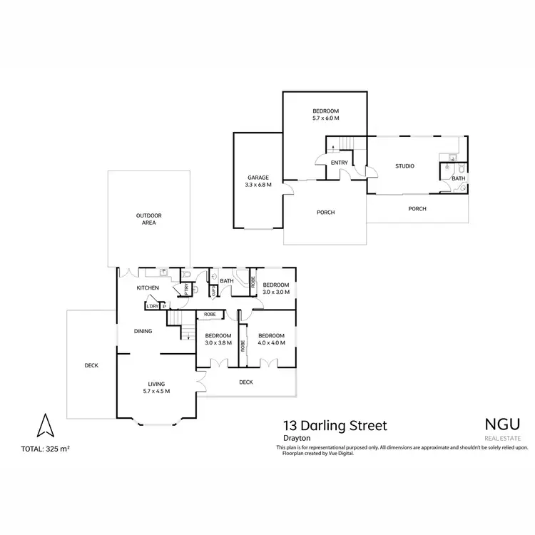 Floorplan of Homely house listing, 13 Darling Street, Drayton QLD 4350