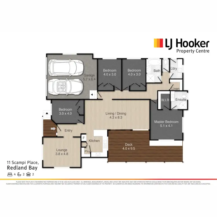 Floorplan of Homely house listing, 11 Scampi Place, Redland Bay QLD 4165