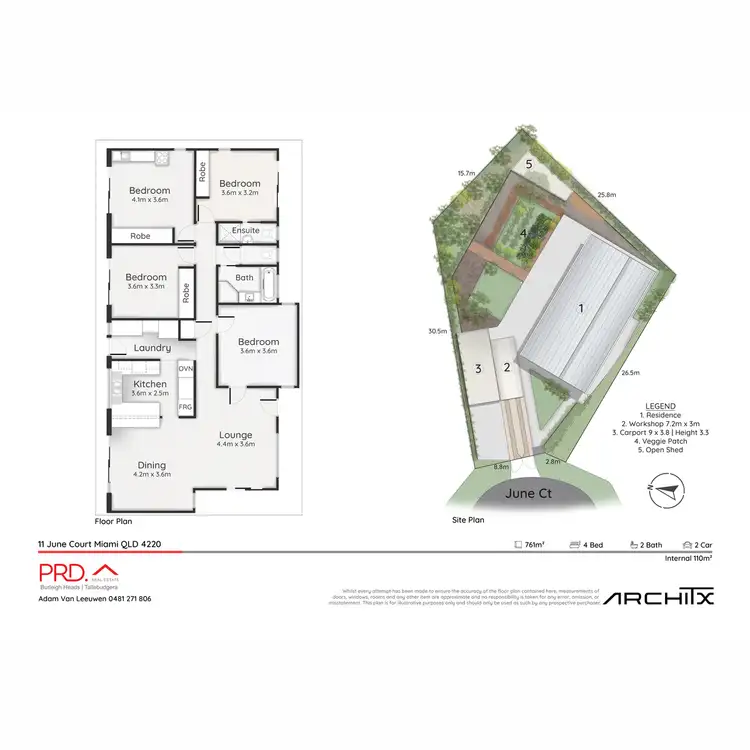 Floorplan of Homely house listing, 11 June Court, Miami QLD 4220