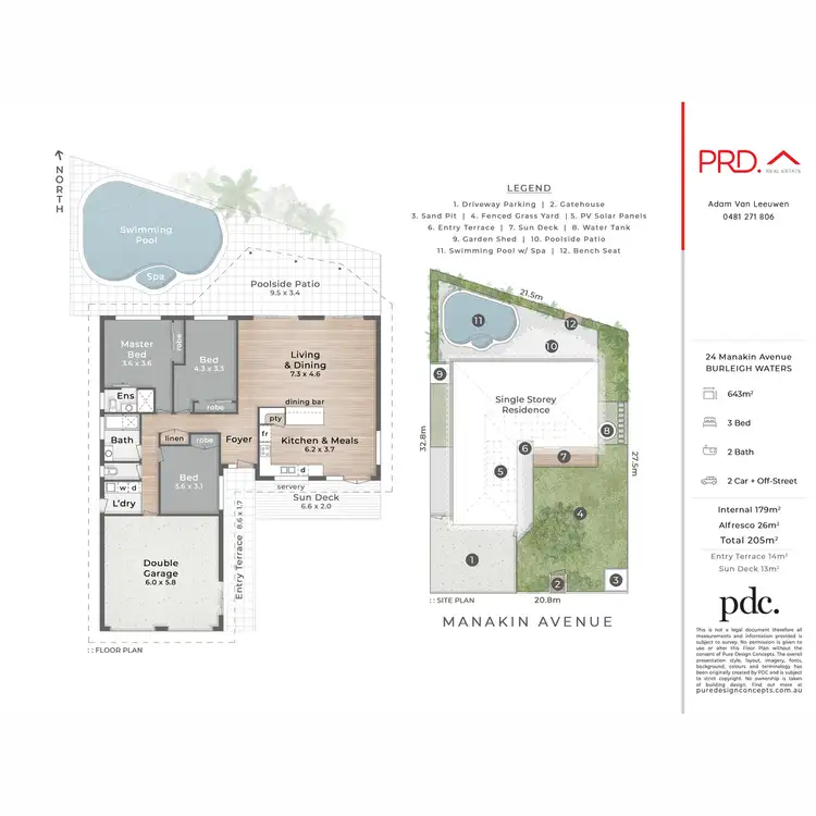 Floorplan of Homely house listing, 24 Manakin Avenue, Burleigh Waters QLD 4220