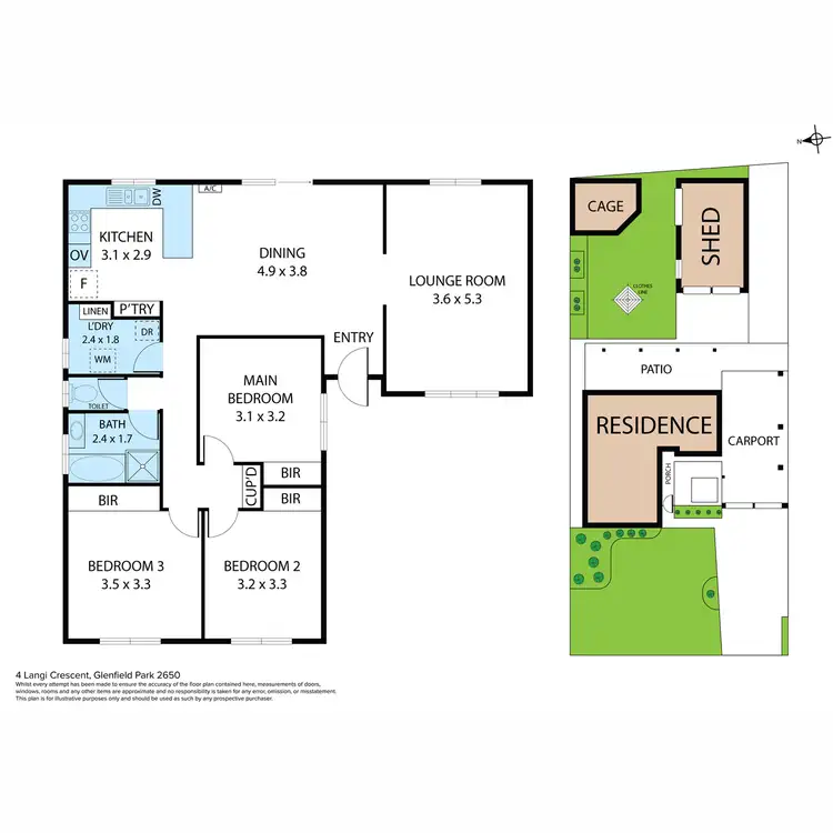 Floorplan of Homely house listing, 4 Langi Crescent, Glenfield Park NSW 2650