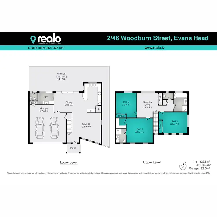 Floorplan of Homely townhouse listing, 2/46 Woodburn Street, Evans Head NSW 2473