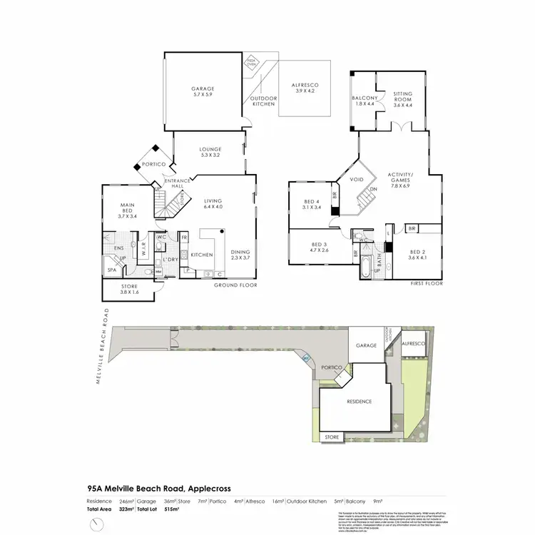 Floorplan of Homely house listing, 95A Melville Beach Road, Applecross WA 6153