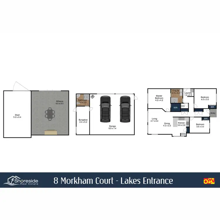 Floorplan of Homely house listing, 8 Morkham Court, Lakes Entrance VIC 3909