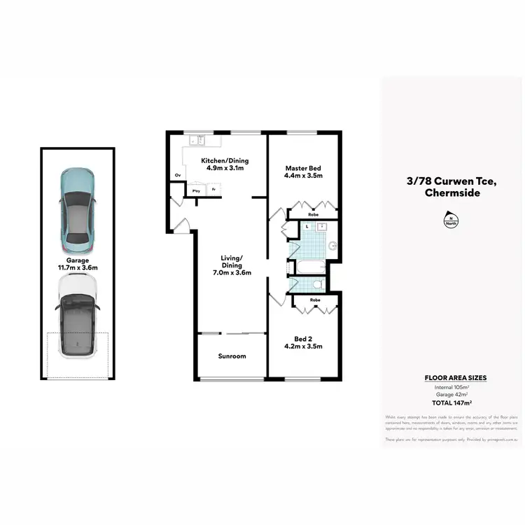 Floorplan of Homely unit listing, 3/78 Curwen Terrace, Chermside QLD 4032
