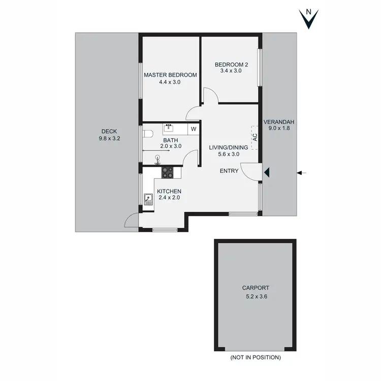 Floorplan of Homely house listing, 1/77 Elwers Road, Rosebud VIC 3939