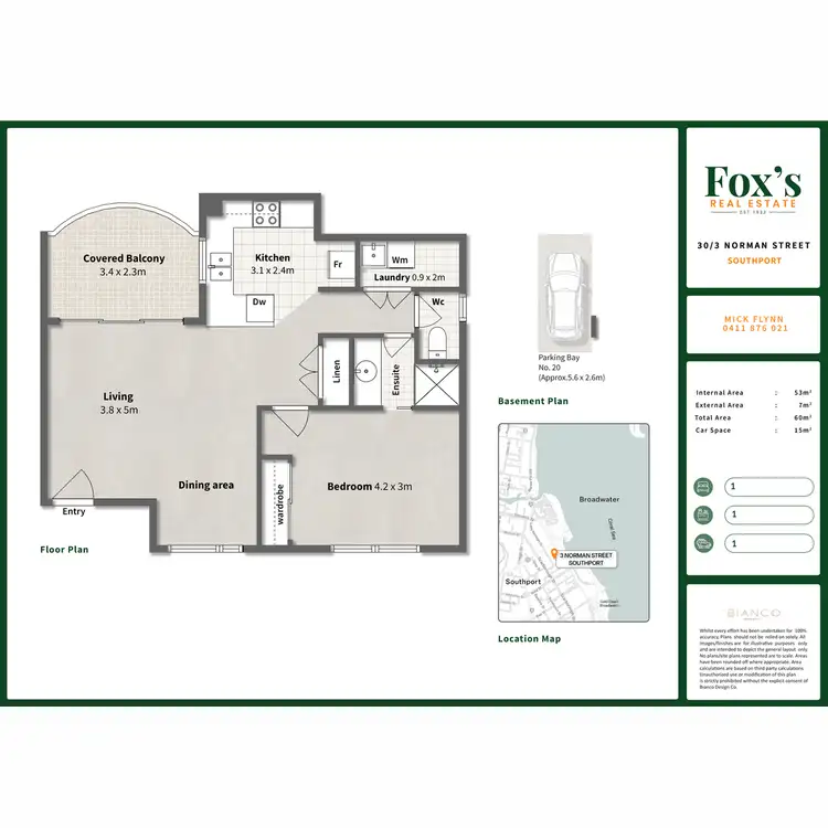 Floorplan of Homely unit listing, 30/3-5 Norman Street, Southport QLD 4215