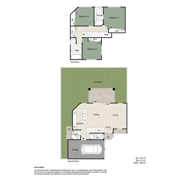 Floorplan of Homely townhouse listing, 3/19 Denman Street, Alderley QLD 4051