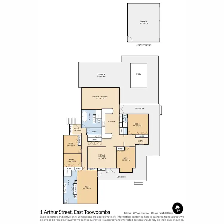 Floorplan of Homely house listing, 1 Arthur Street, East Toowoomba QLD 4350