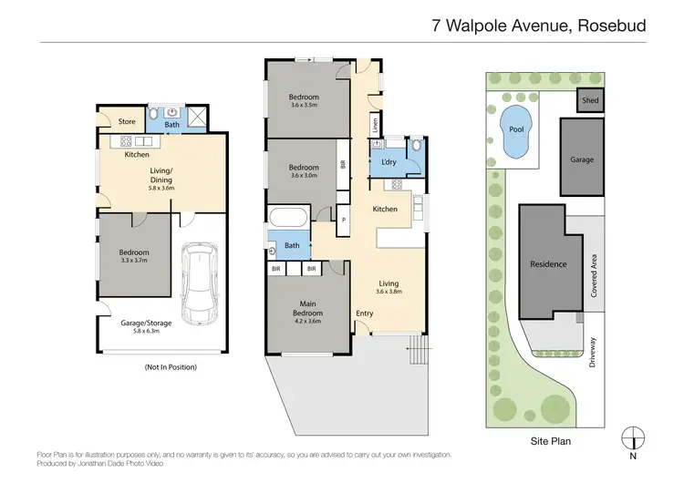 Floorplan of Homely house listing, 7 Walpole Avenue, Rosebud VIC 3939
