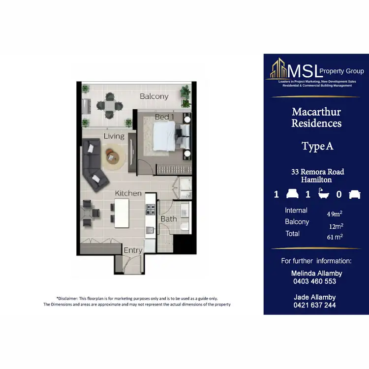 Floorplan of Homely apartment listing, Type A/33 Remora Road, Hamilton QLD 4007