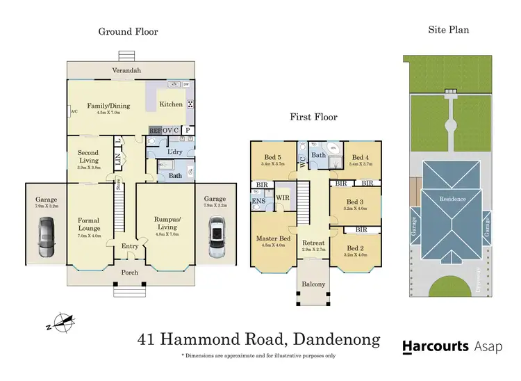 Floorplan of Homely house listing, 41 Hammond Road, Dandenong VIC 3175