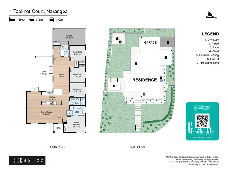 Floorplan of Homely house listing, 1 Topknot Court, Narangba QLD 4504