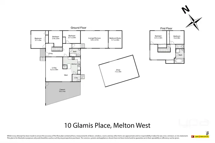 Floorplan of Homely house listing, 10 Glamis Place, Melton West VIC 3337